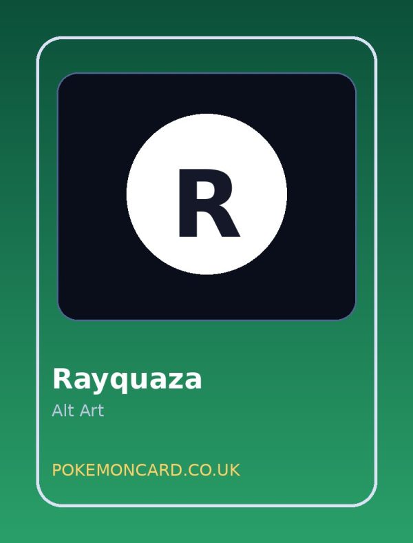 Rayquaza V Alt Art